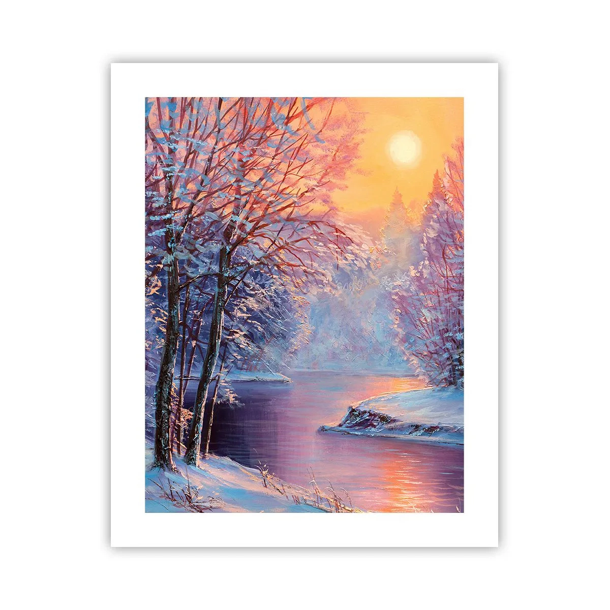 Affiche - Poster - Couleurs d'hiver - 40x50 cm