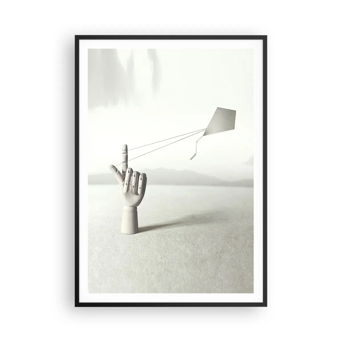 Affiche dans un cadre noir - Poster - Épreuve de force - 70x100 cm
