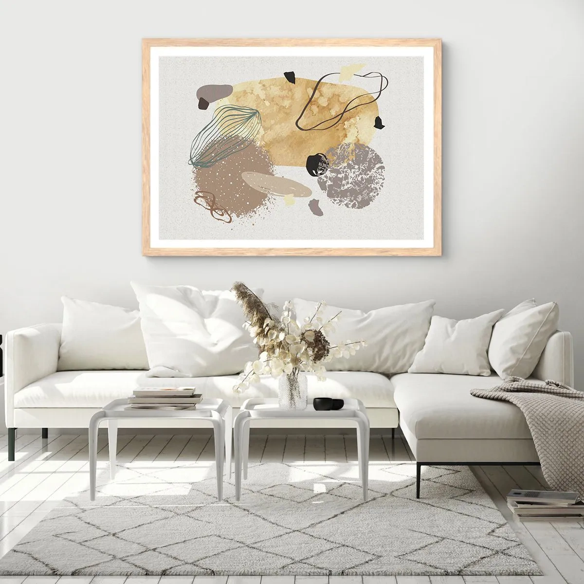 Affiche dans un chêne clair - Poster - Plumcologie appliquée - 50x40 cm