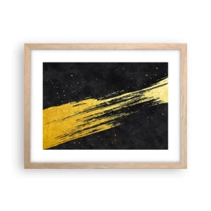 Affiche dans un chêne clair - Poster - Sautez dans l'hyperespace - 40x30 cm