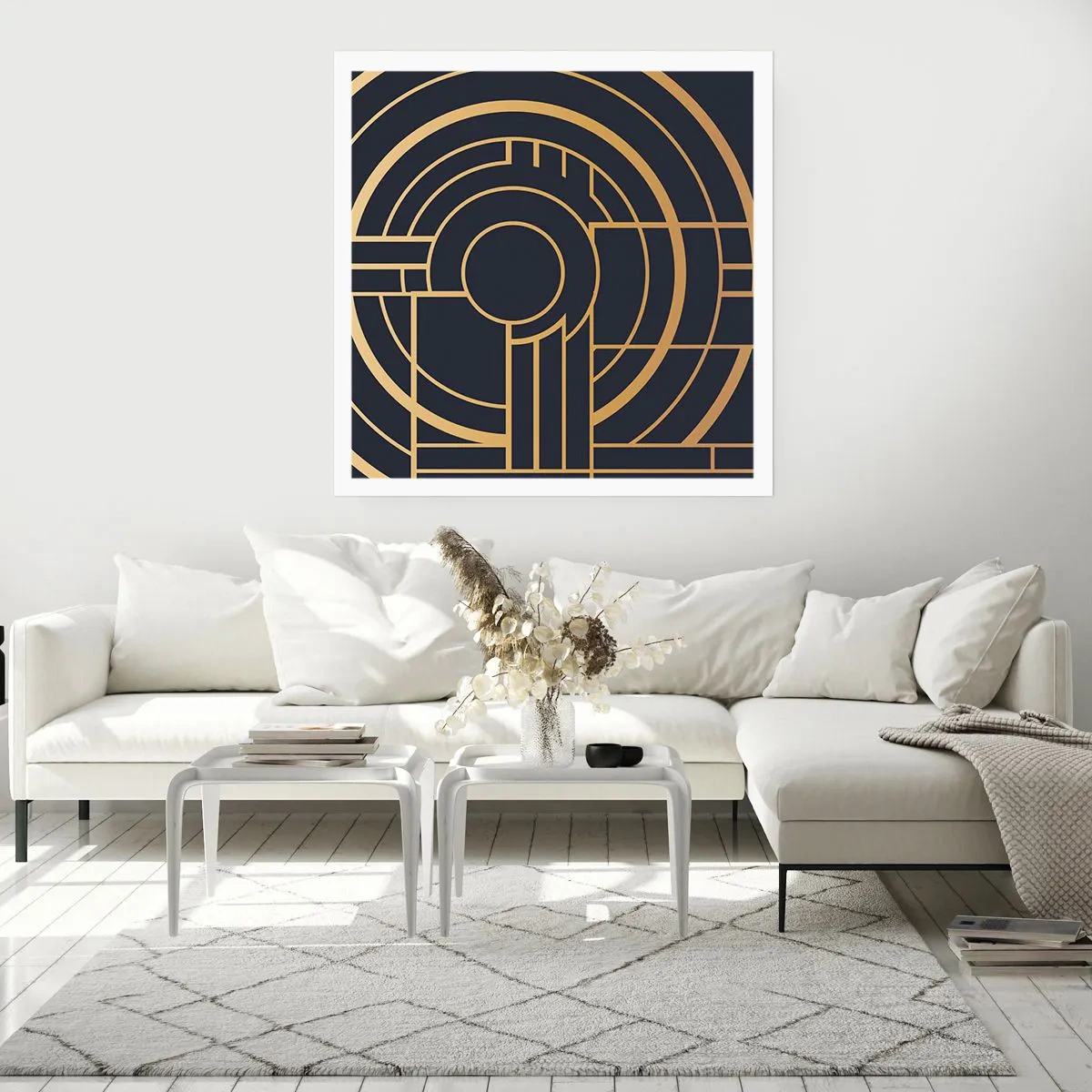 Affiche - Poster - Rotation des éléments - 50x50 cm