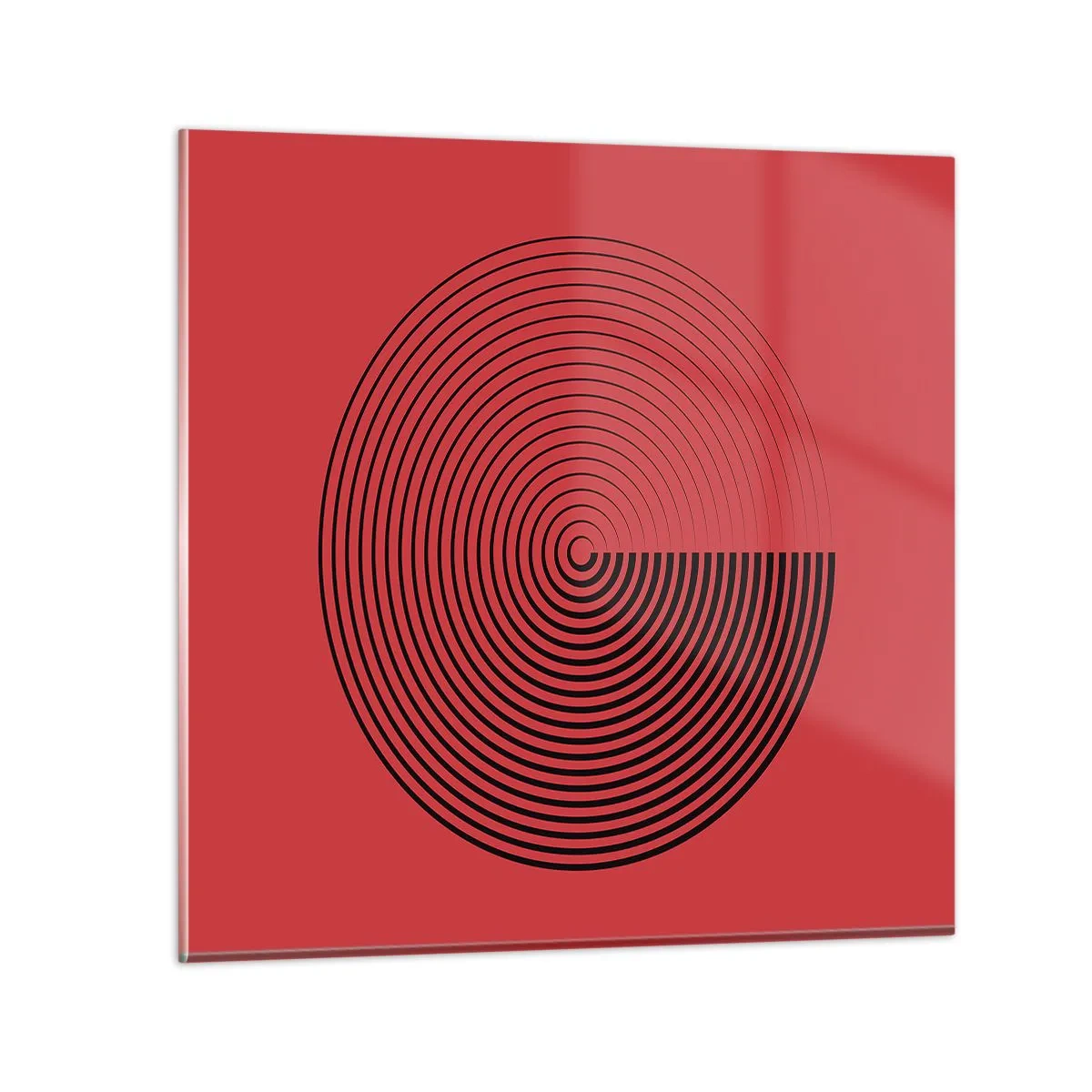 Impression sur verre - Image sur verre - Mouvement circulaire - 70x70 cm