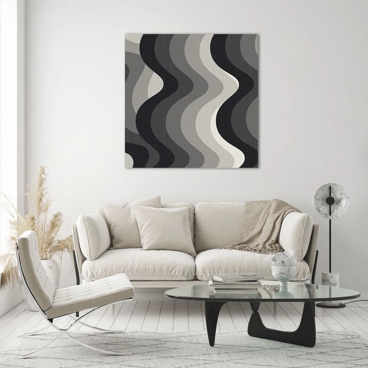 Impression sur verre - Image sur verre - Vague après vague - 70x70 cm