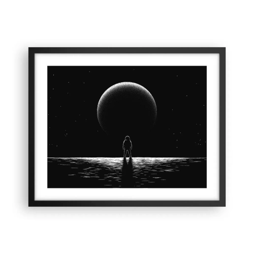 Affiche dans un cadre noir - Poster - Face à face - 50x40 cm