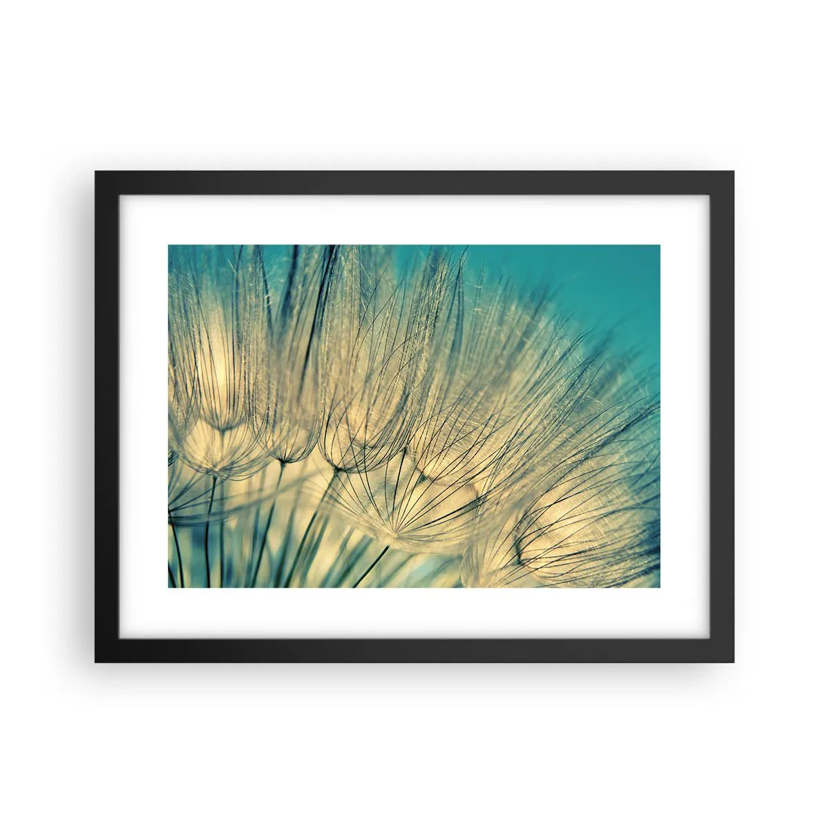 Affiche dans un cadre noir - Poster - En attente du vent - 40x30 cm