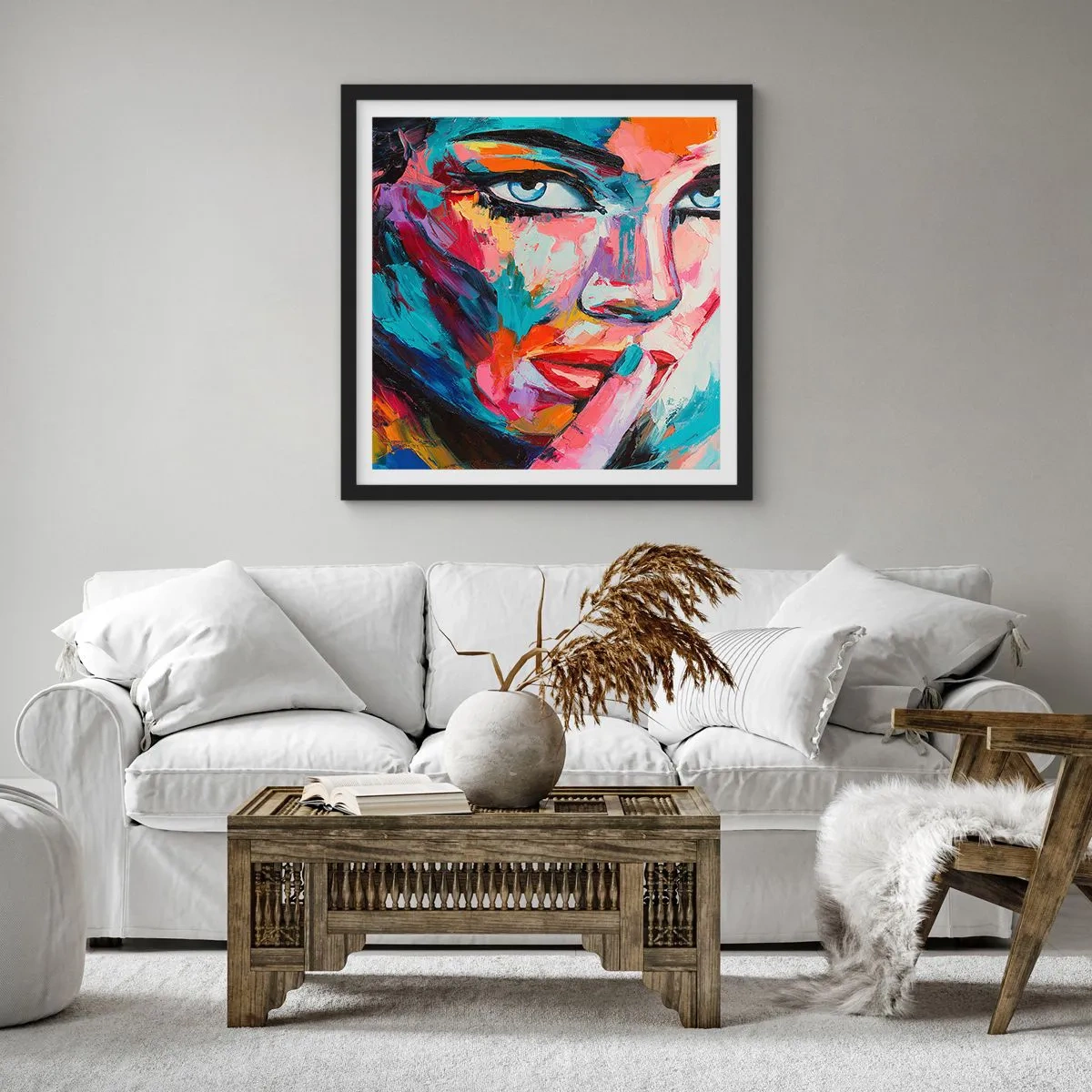 Affiche dans un cadre noir - Poster - Notre premier secret - 40x40 cm