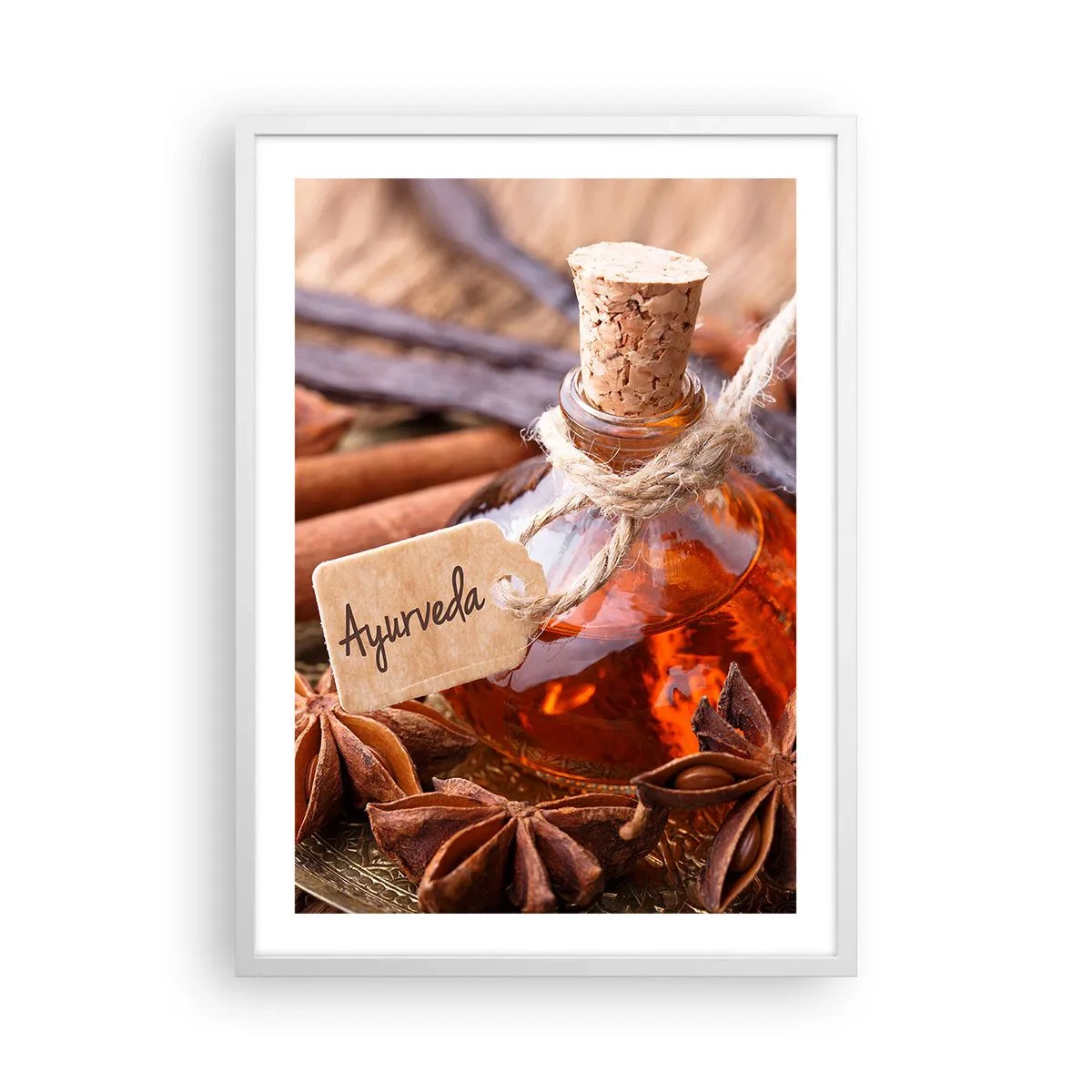 Affiche dans un cadre blanc - Poster - Vers l'unité du corps et de l'esprit - 50x70 cm