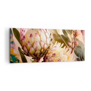 Impression sur toile - Image sur toile - Tendrement embrassé - 100x40 cm