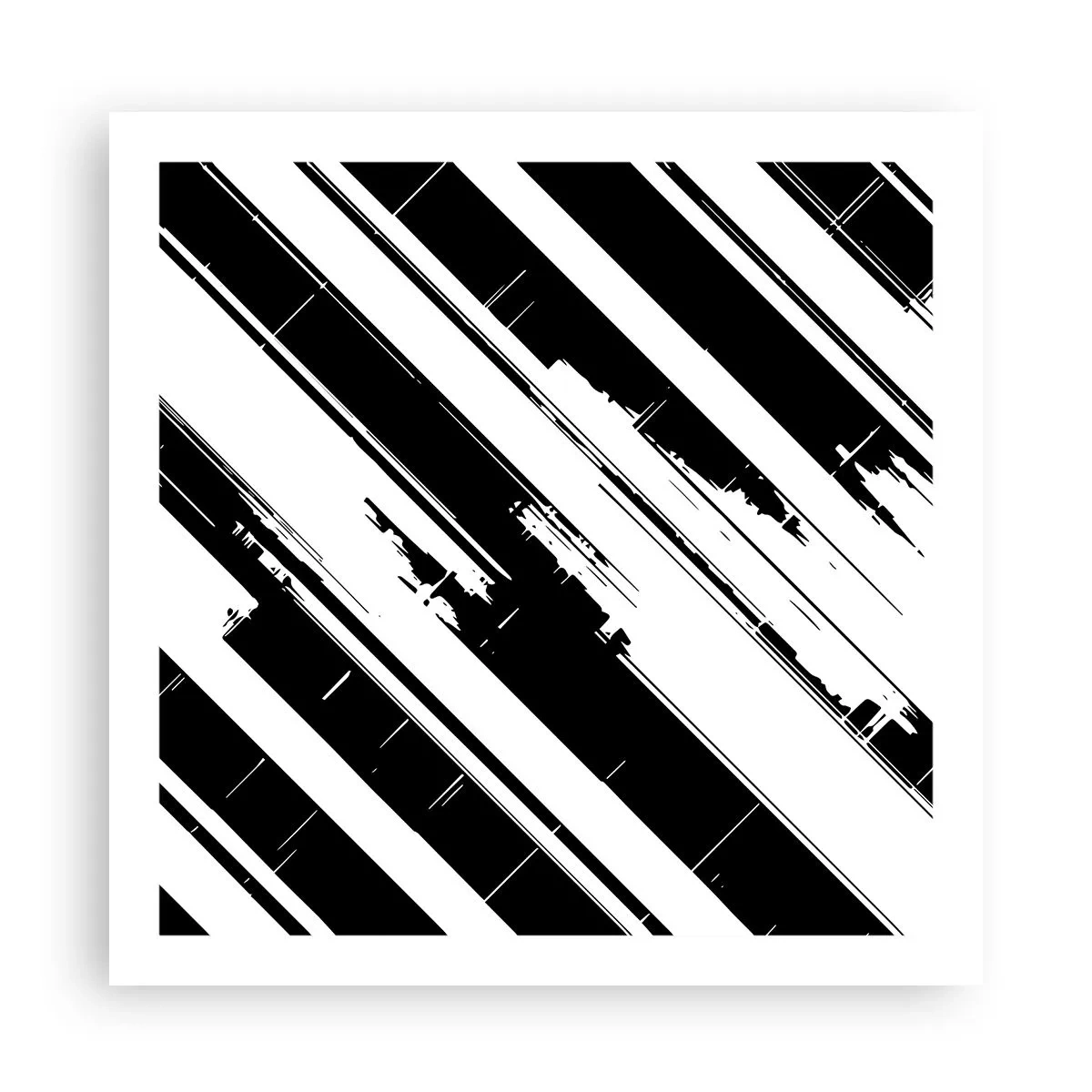 Affiche - Poster - Une composition intense et dynamique - 60x60 cm