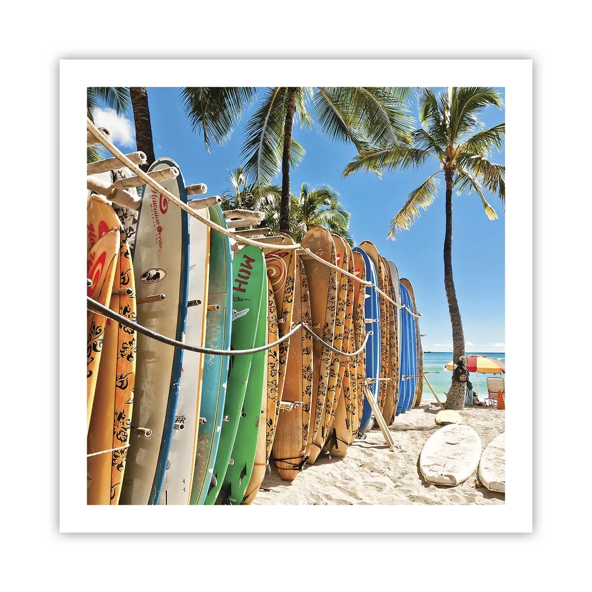 Affiche - Poster - Jeux ensoleillés - 60x60 cm