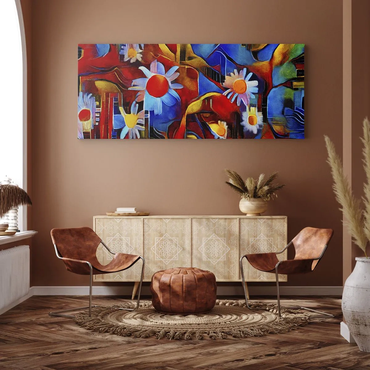 Impression sur toile - Image sur toile - Les couleurs de la vie - 100x40 cm