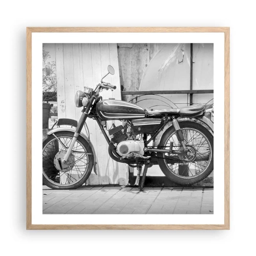 Affiche dans un chêne clair - Poster - Classique au dessus de tout - 60x60 cm