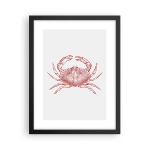 Affiche dans un cadre noir - Poster - Le crabe des crabes - 30x40 cm