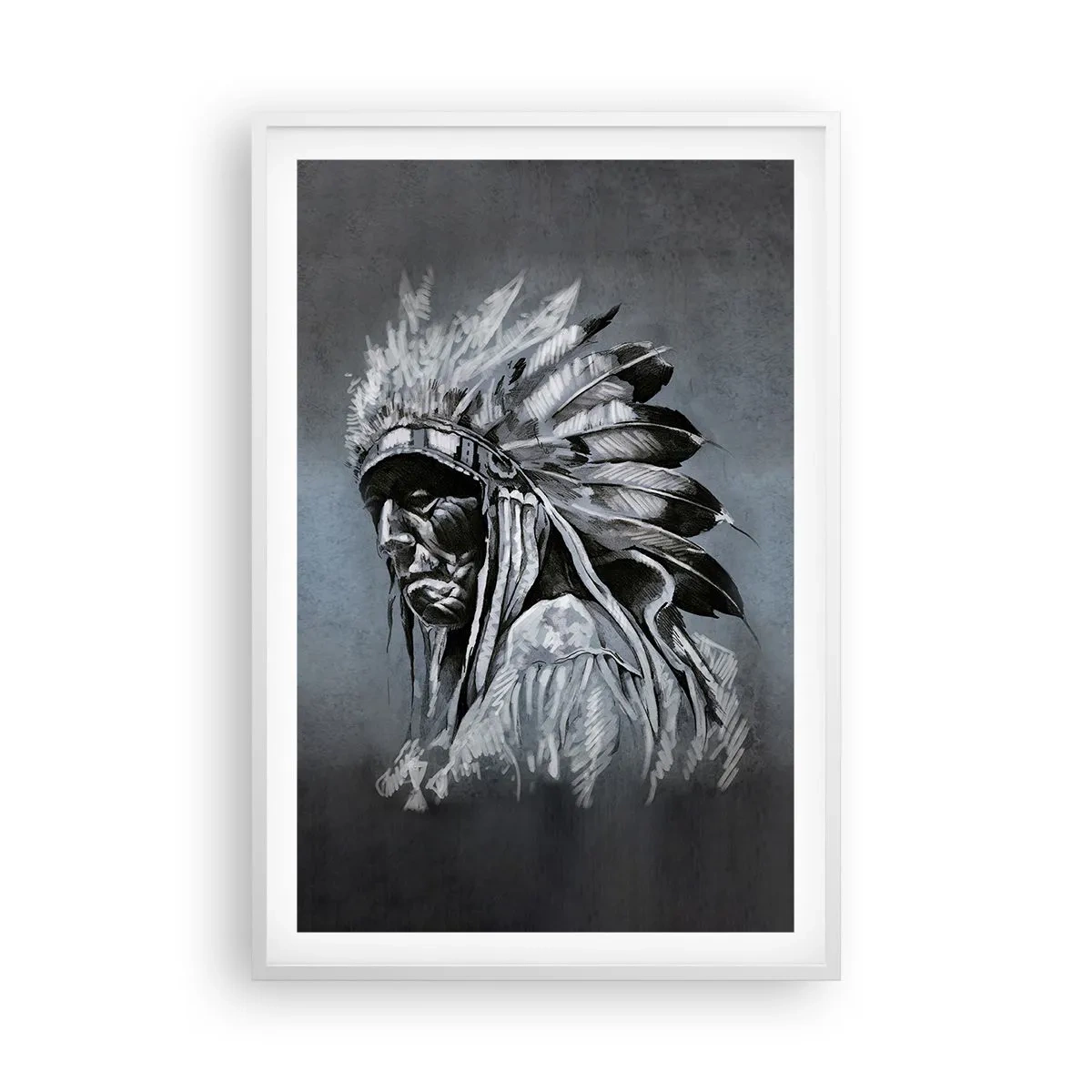 Affiche dans un cadre blanc - Poster - Retour aux sources - 61x91 cm