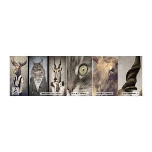 Échantillon de Papier Peint Autocollant Deluxe Sticker - La fourrure revient à la mode - Abstraction, Fantaisie, Élan - 100x30 cm