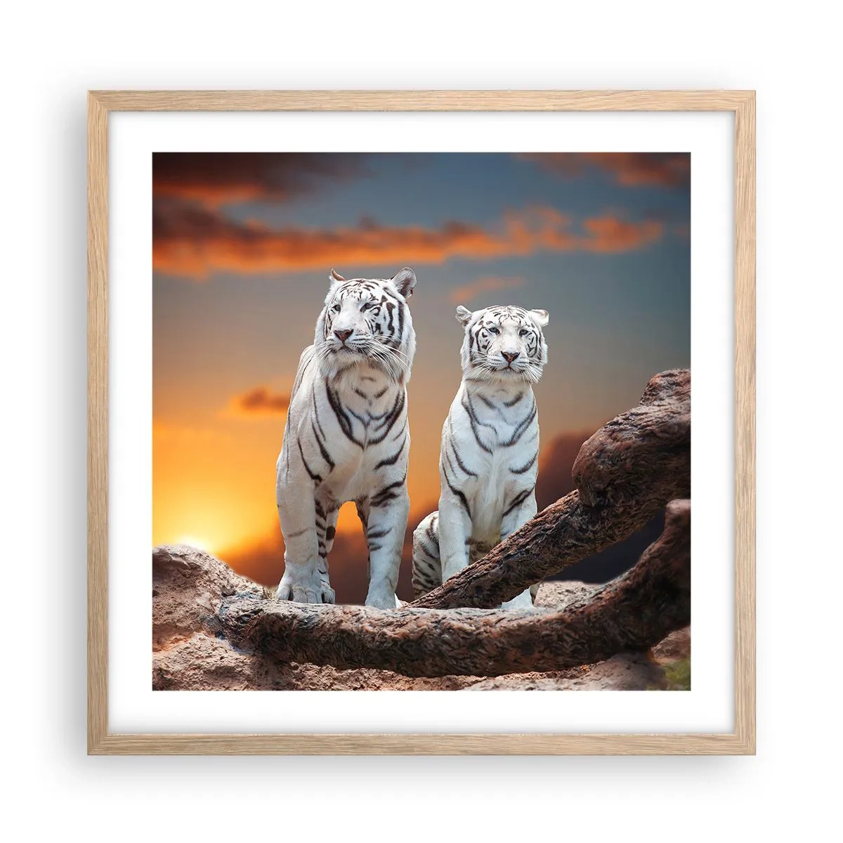 Affiche dans un chêne clair - Poster - Tout comme à Narnia - 50x50 cm