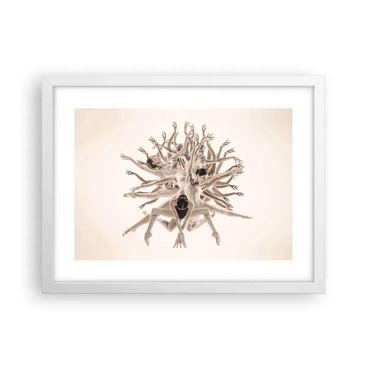 Affiche dans un cadre blanc - Poster - S'épanouir en danse - 40x30 cm