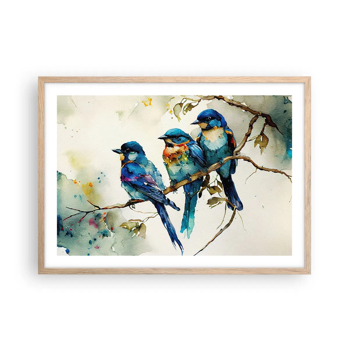 Affiche dans un chêne clair - Poster - A-t-il été offensé ? - 70x50 cm