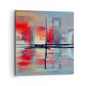 Impression sur toile - Image sur toile - Un paysage dans une dimension inconnue - 70x70 cm