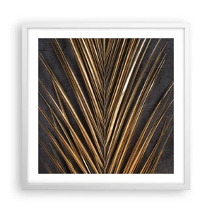 Affiche dans un cadre blanc - Poster - L'or des tropiques - 50x50 cm