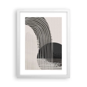 Affiche dans un cadre blanc - Poster - Aller et retour - 30x40 cm