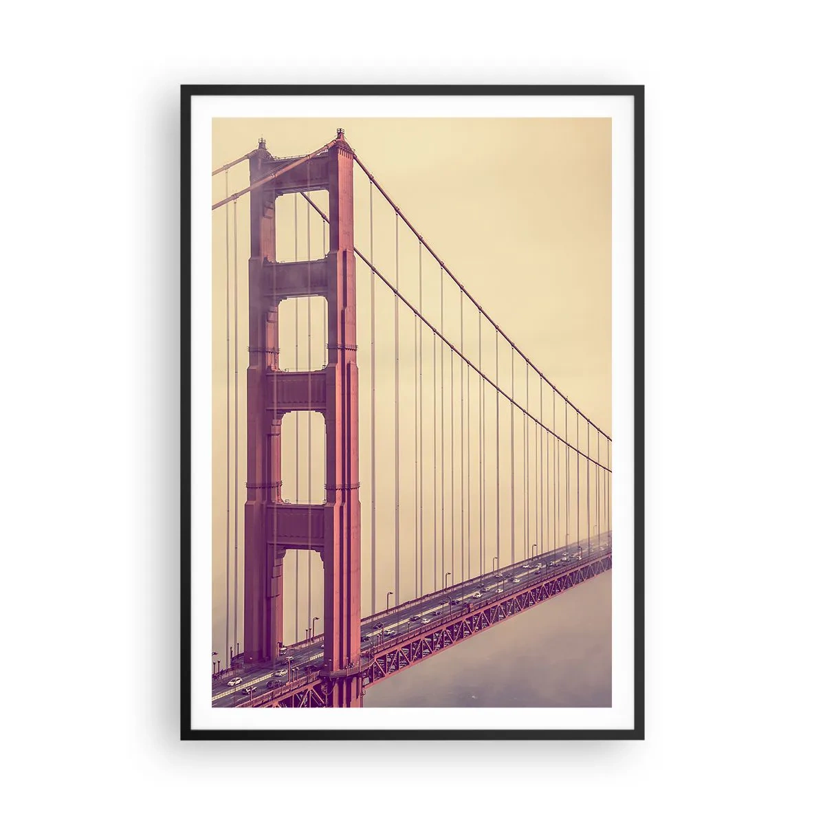 Affiche dans un cadre noir - Poster - Entre ciel et terre - 70x100 cm