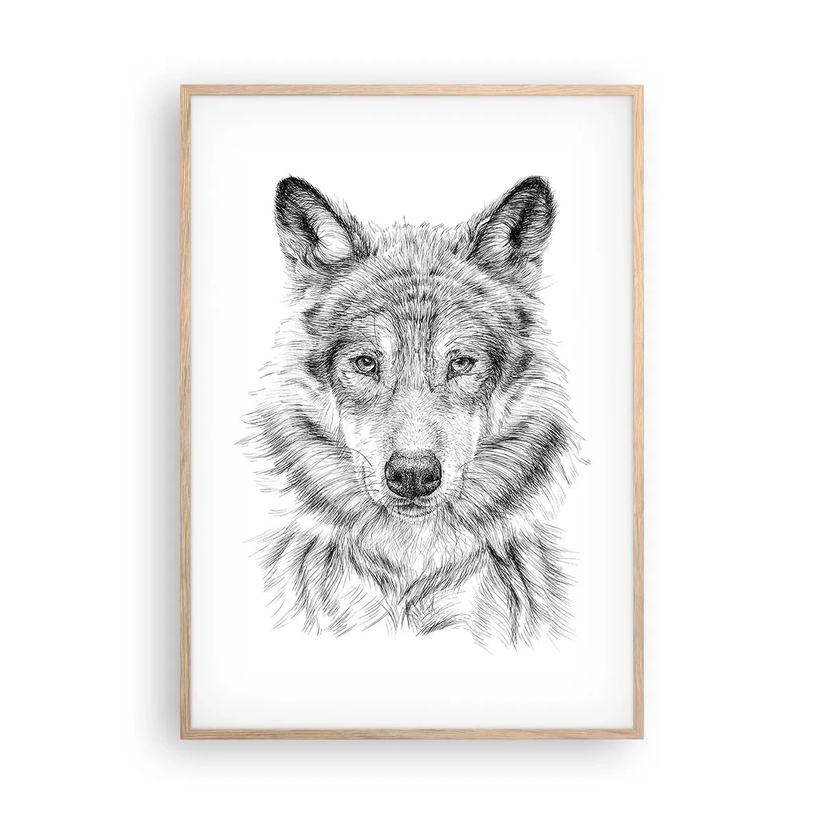 Affiche dans un chêne clair - Poster - Un leader né - 70x100 cm