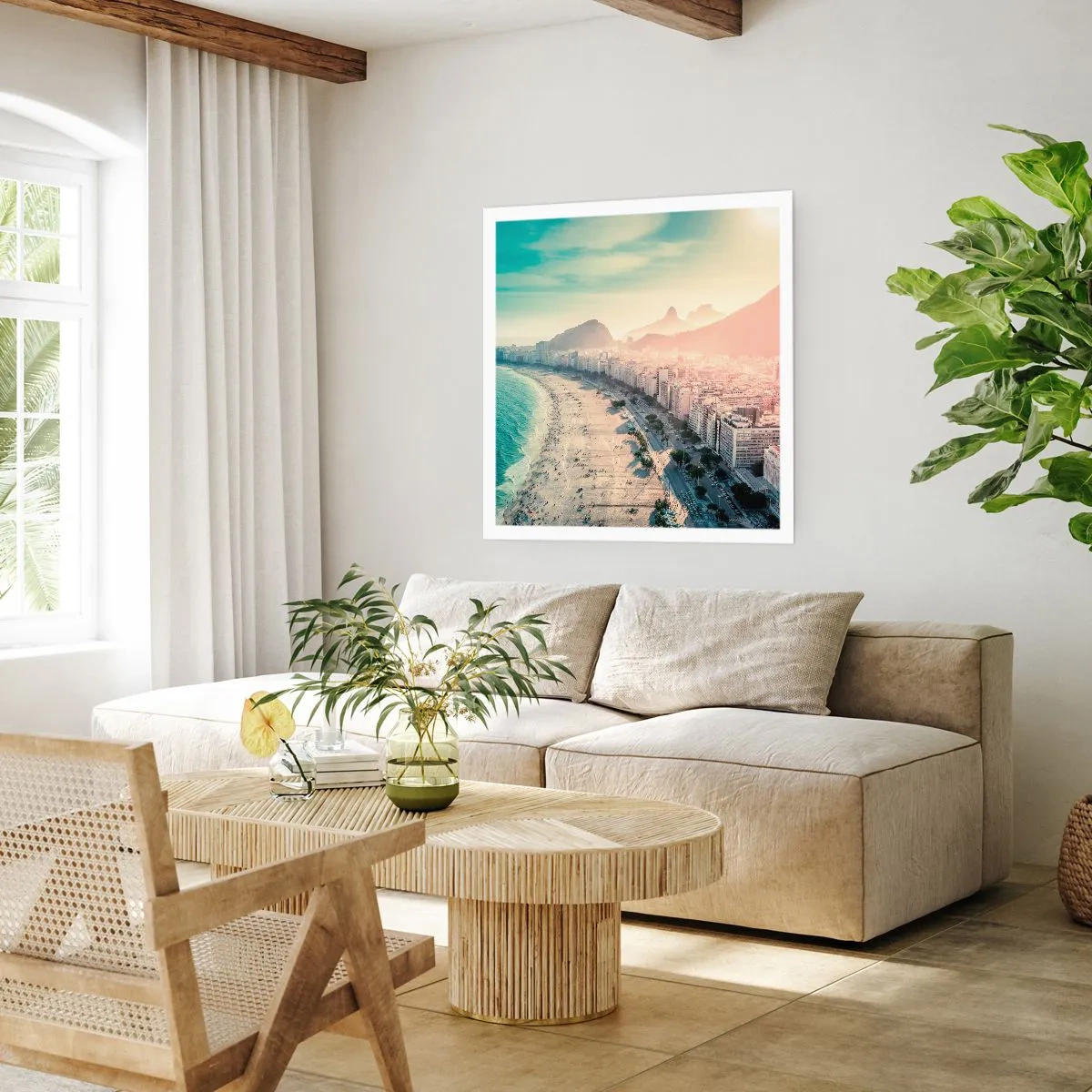 Affiche - Poster - Vacances éternelles à Rio - 50x50 cm