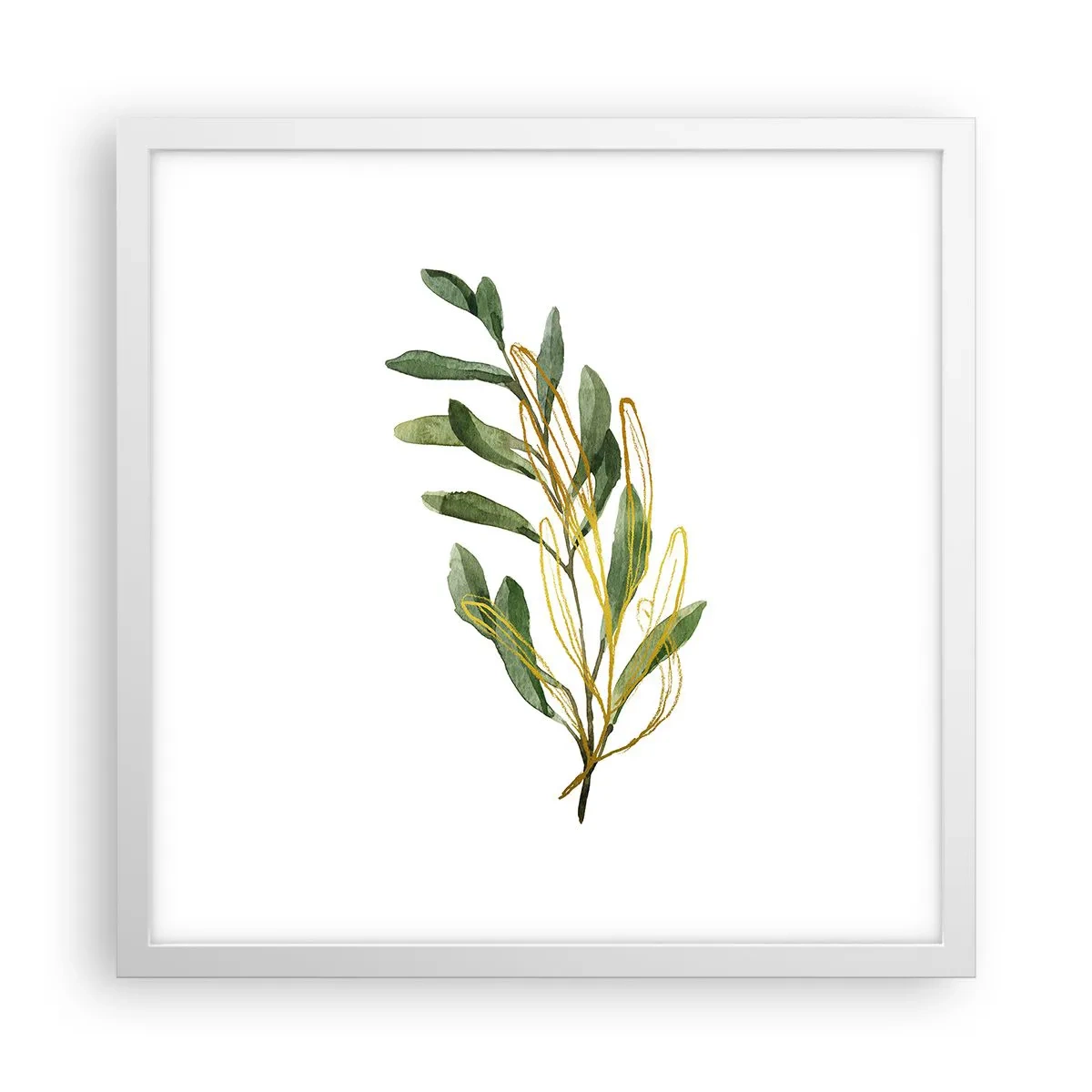 Affiche dans un cadre blanc - Poster - Tout ce qui est bon - 40x40 cm