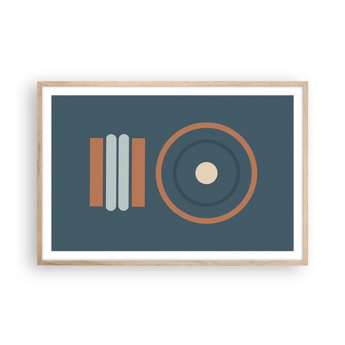 Affiche dans un chêne clair - Poster - Essence des choses - 91x61 cm