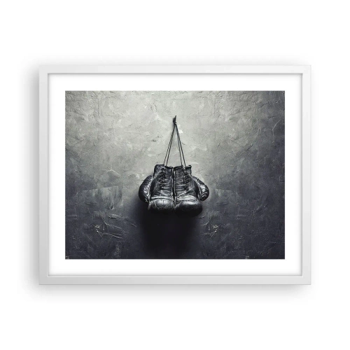 Affiche dans un cadre blanc - Poster - Un temps pour se battre et un temps pour la paix - 50x40 cm