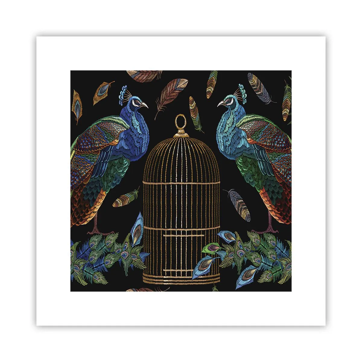 Affiche - Poster - En robes royales - 30x30 cm