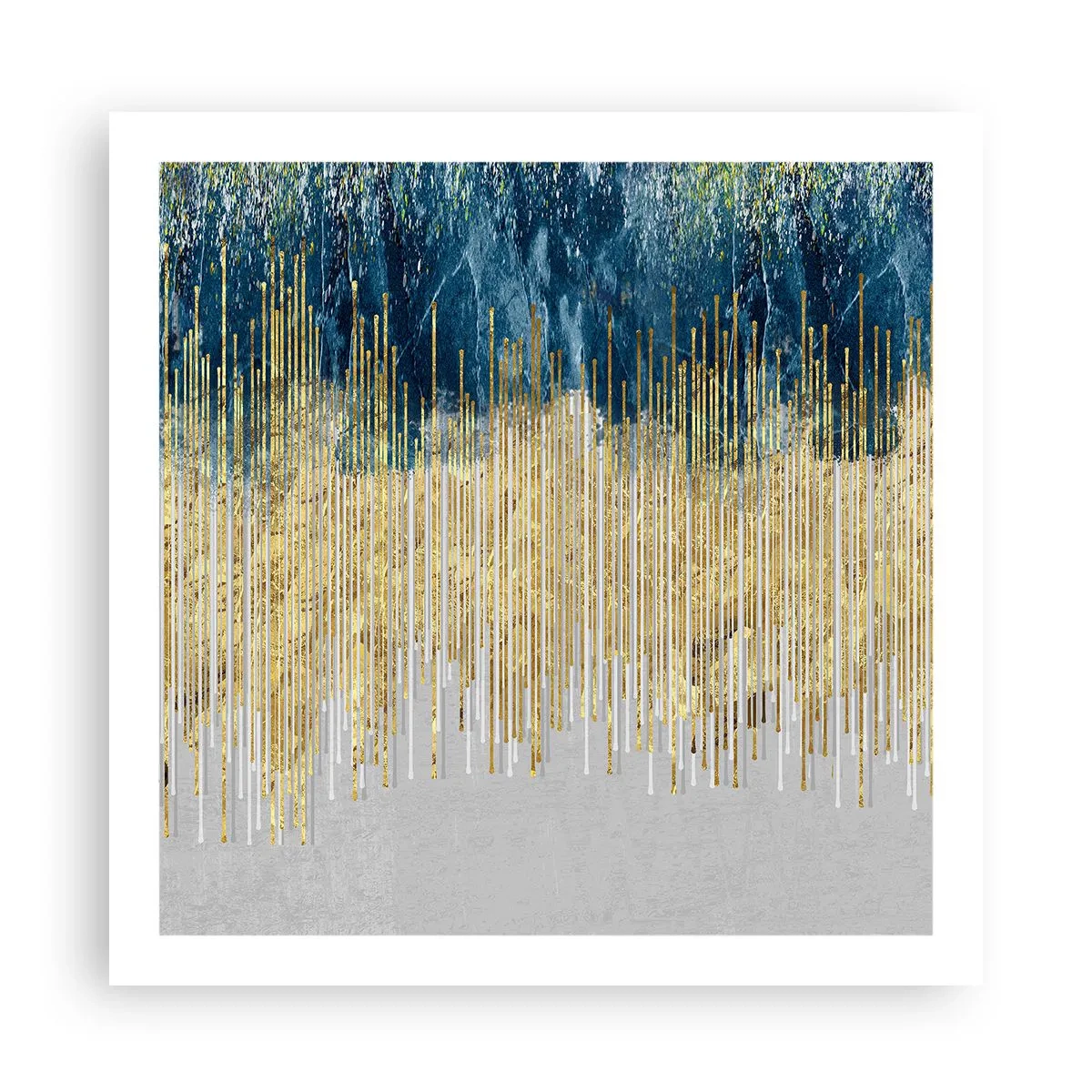 Affiche - Poster - Bordure dorée - 60x60 cm