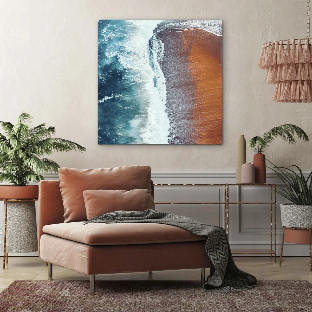 Impression sur toile - Image sur toile - Caresse de l'océan - 60x60 cm