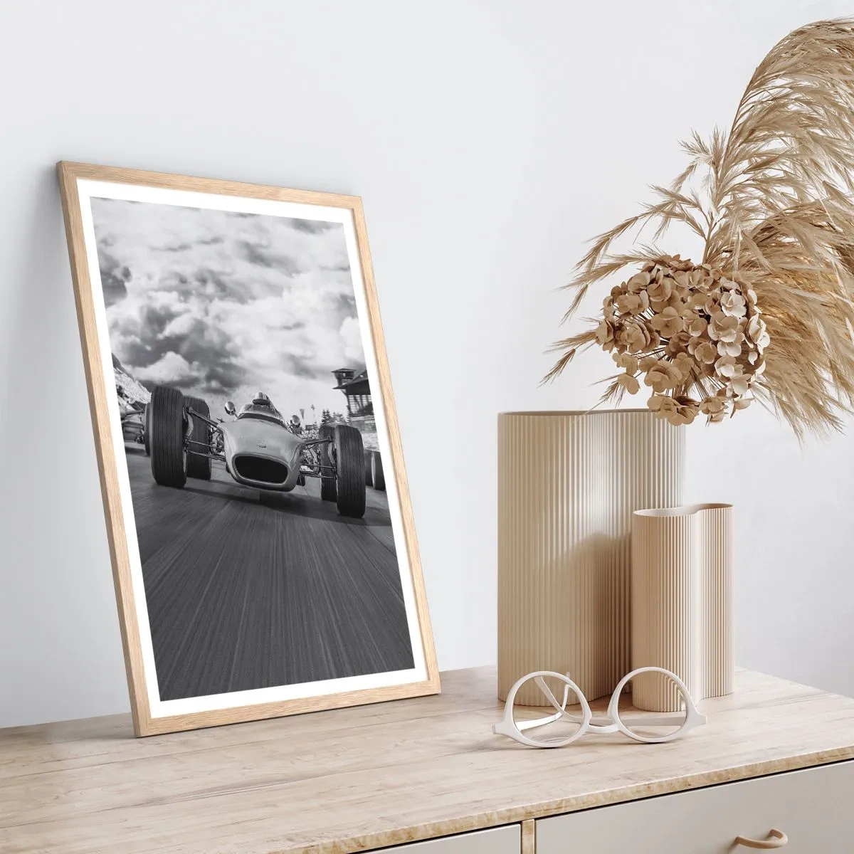 Affiche dans un chêne clair - Poster - Puissance! - 70x100 cm