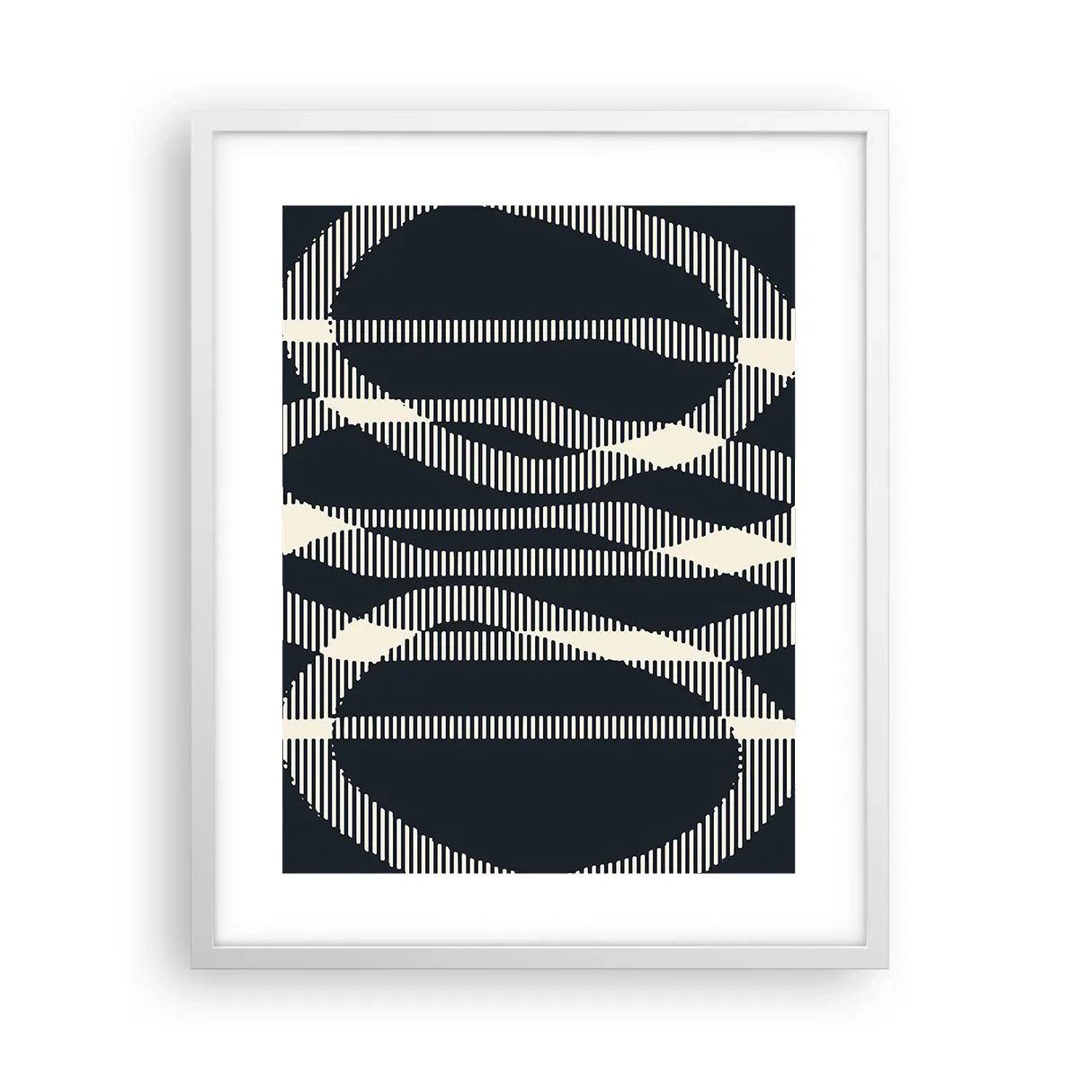 Affiche dans un cadre blanc - Poster - Une tentative de briser l'obscurité - 40x50 cm