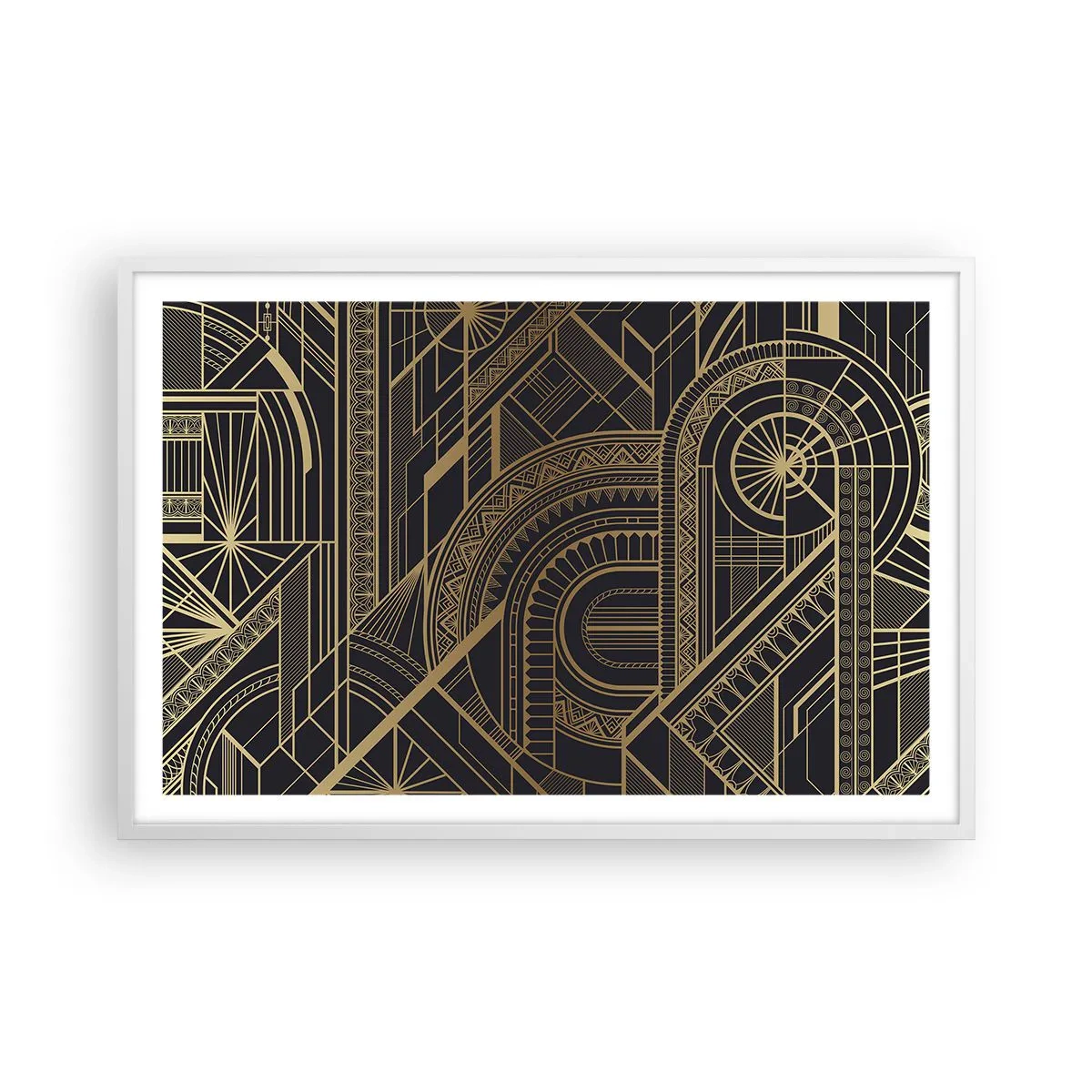 Affiche dans un cadre blanc - Poster - Concept, idée, plan - 91x61 cm