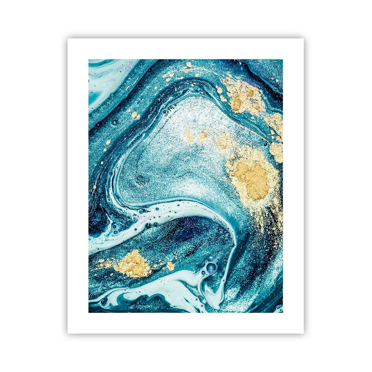 Affiche - Poster - Vortex bleu - 40x50 cm