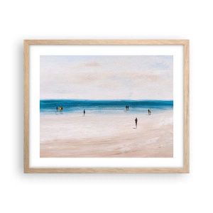 Affiche dans un chêne clair - Poster - Un besoin naturel - 50x40 cm