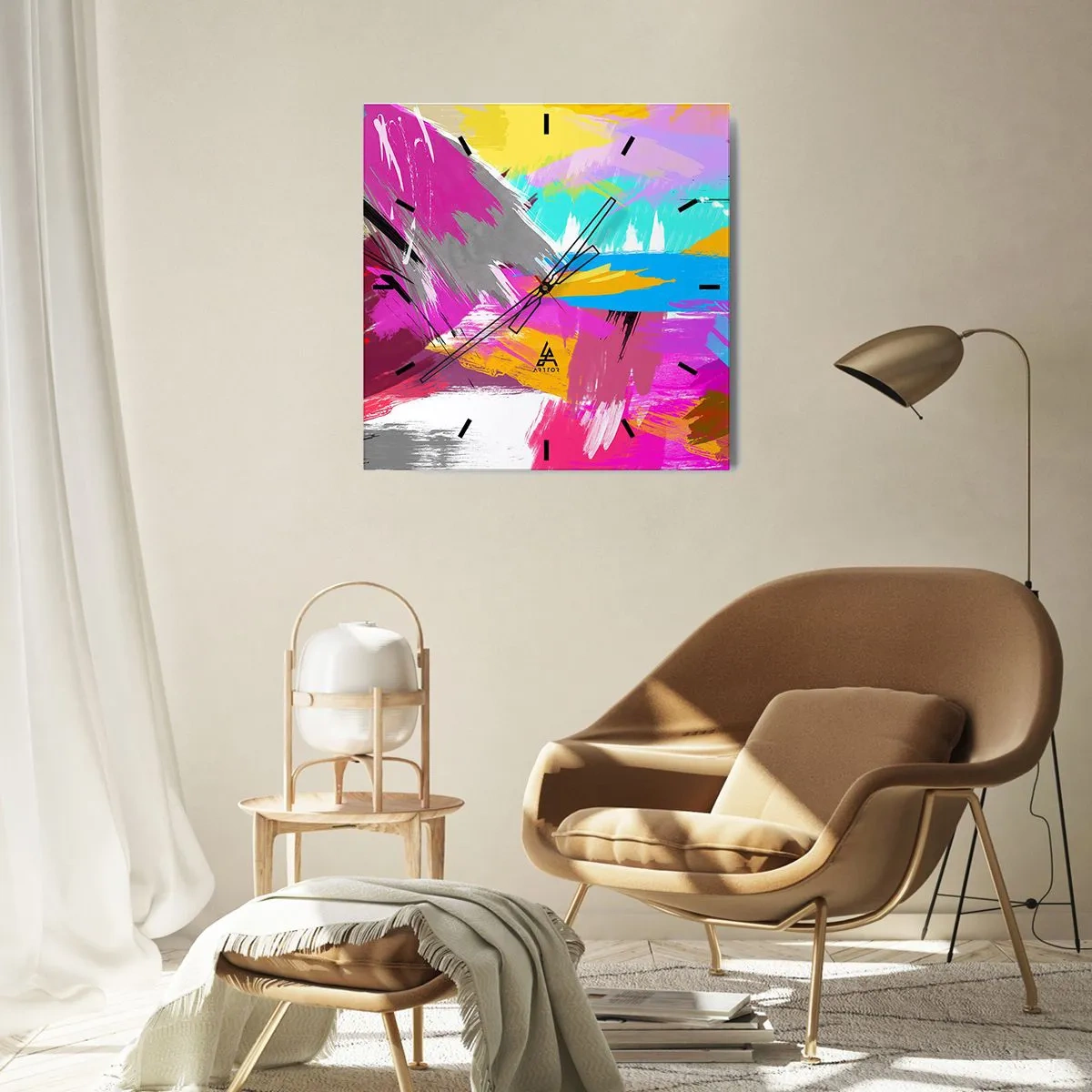 Horloge murale - Pendule murale - Maz, maz, maz encore une fois - 40x40 cm