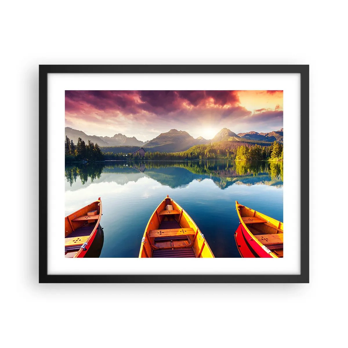 Affiche dans un cadre noir - Poster - Rien contre nature - 50x40 cm