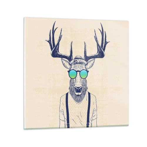 Impression sur verre - Image sur verre - A qui vous attendiez-vous ? - 50x50 cm