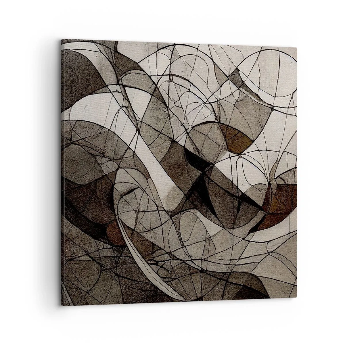 Impression sur toile - Image sur toile - Circulation des couleurs de la terre - 50x50 cm