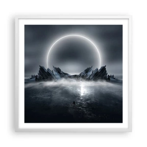 Affiche dans un cadre blanc - Poster - La fin de l'histoire - 60x60 cm