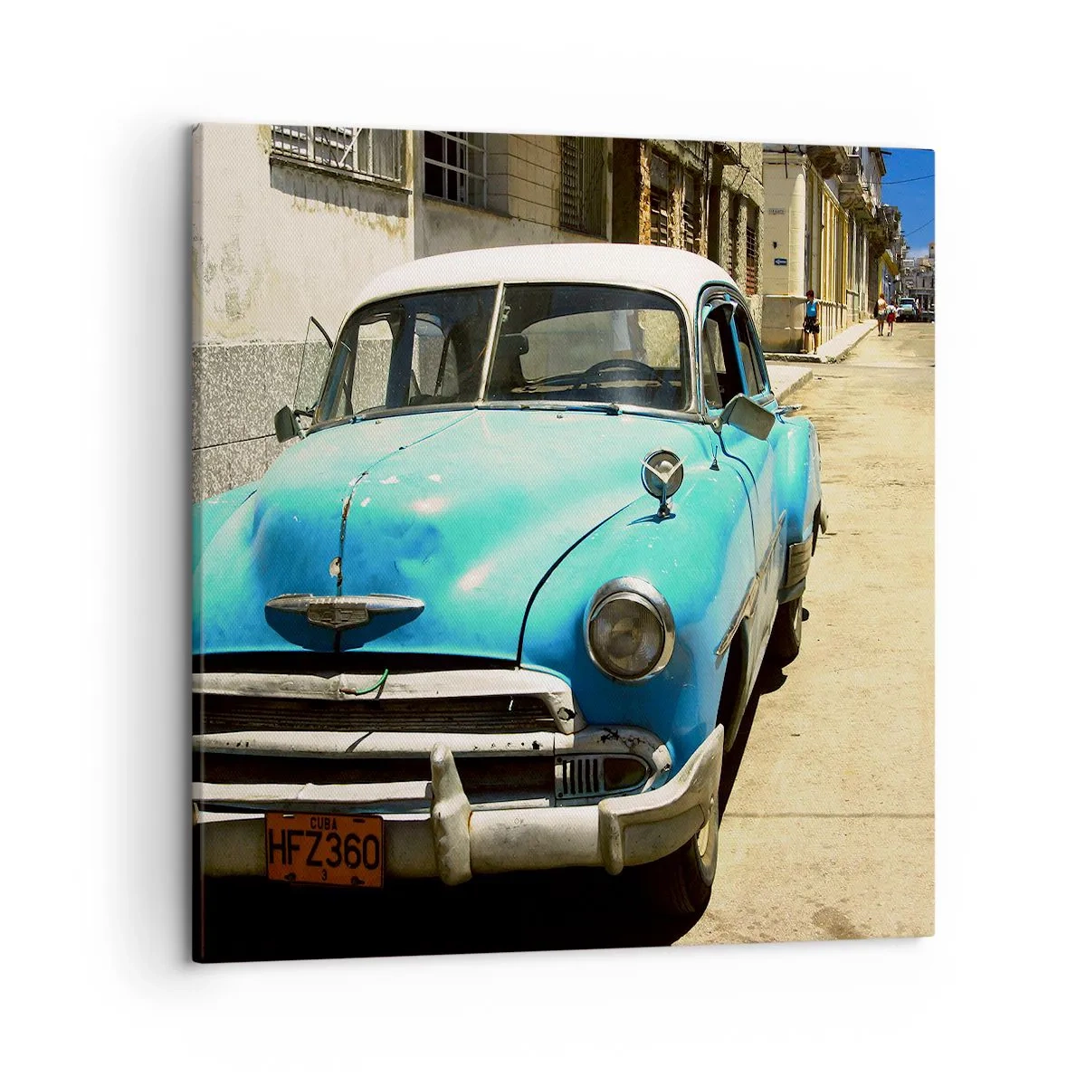 Impression sur toile - Image sur toile - Et vive Cuba ! - 50x50 cm
