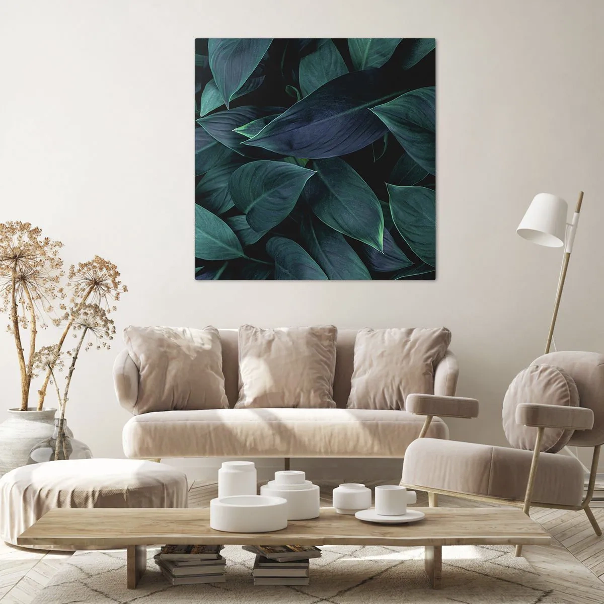 Impression sur toile - Image sur toile - le vert lui-même - 30x30 cm