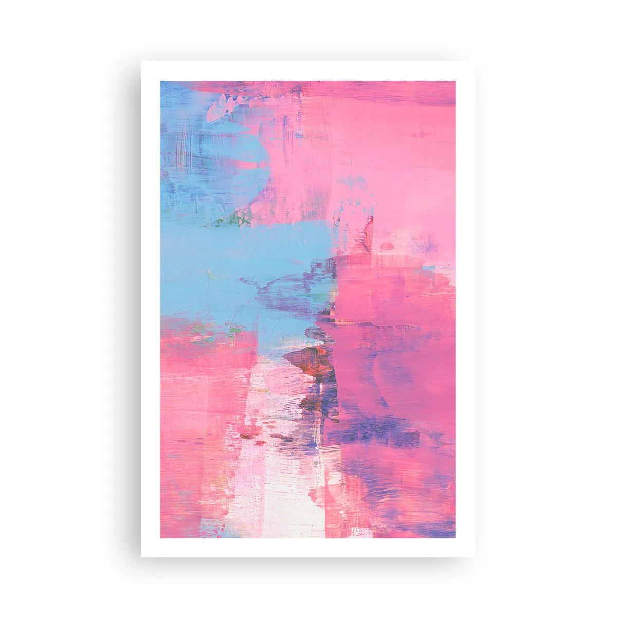 Affiche - Poster - Du rose, du bleu et une pincée de lumière - 61x91 cm