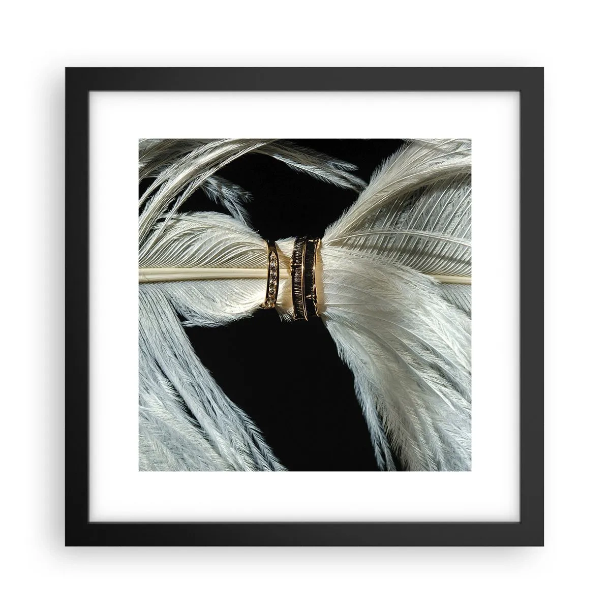 Affiche dans un cadre noir - Poster - ... et je ne te laisserai pas ... - 30x30 cm