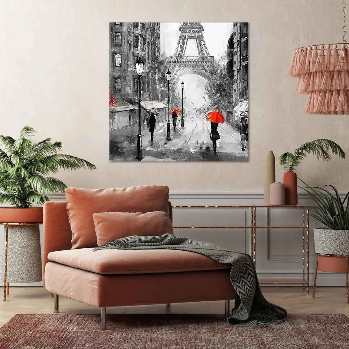 Impression sur toile - Image sur toile - Tous les chemins mènent à elle - 70x70 cm