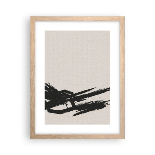 Affiche dans un chêne clair - Poster - Ruée imparable - 30x40 cm